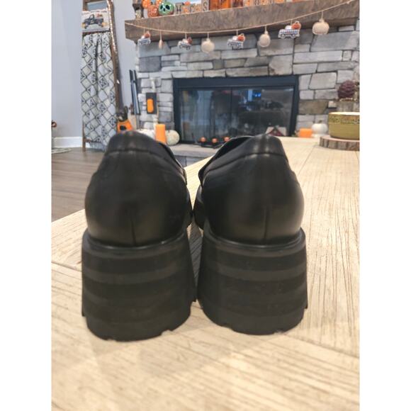 Marc Fisher LTD Latika Women's Black Slip-On Lug Sole Loafers Size 9M - Picture 5 of 9